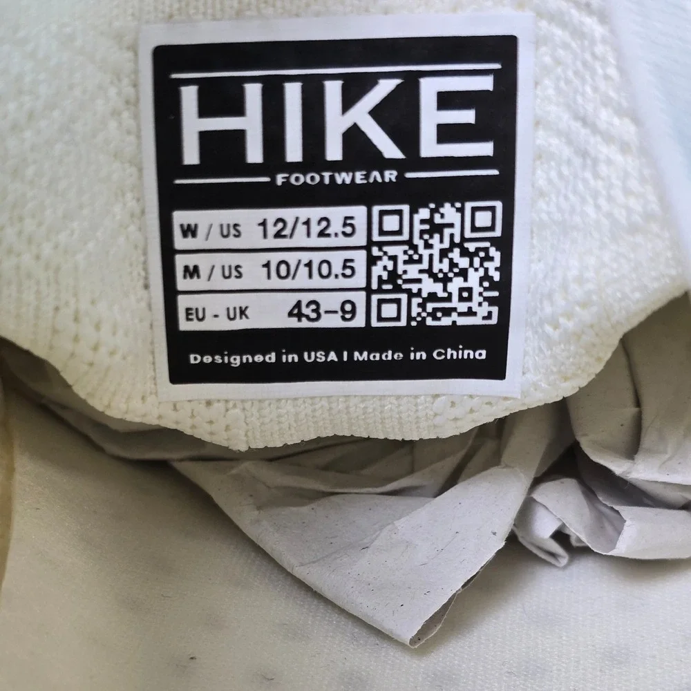 NWT Hike Footwear Comforto Max White Barefoot Neutral Sneakers‎ EU 43 WMNS SZ 12